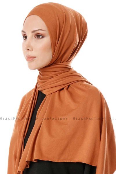 Hande - Terracotta Bomuld Hijab - Gülsoy