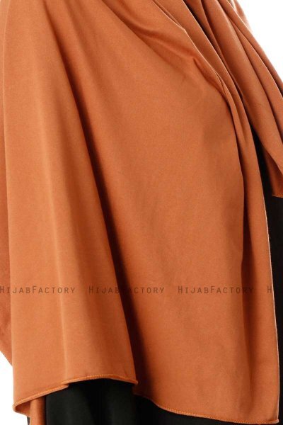 Hande - Terracotta Bomuld Hijab - Gülsoy