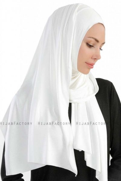 Hanfendy Creme Praktisk One Piece Hijab Sjal 201705-4