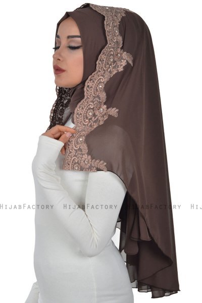 Helena - Brun Praktisk Hijab - Ayse Turban