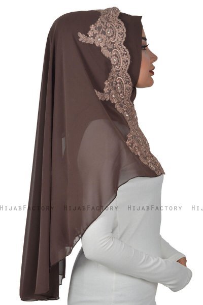 Helena - Brun Praktisk Hijab - Ayse Turban