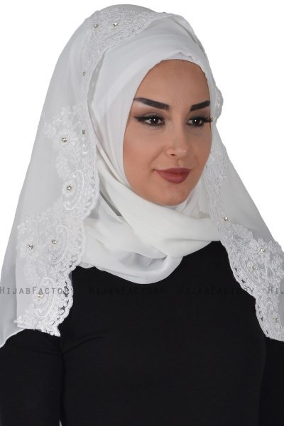 Helena - Offwhite Praktisk Hijab - Ayse Turban