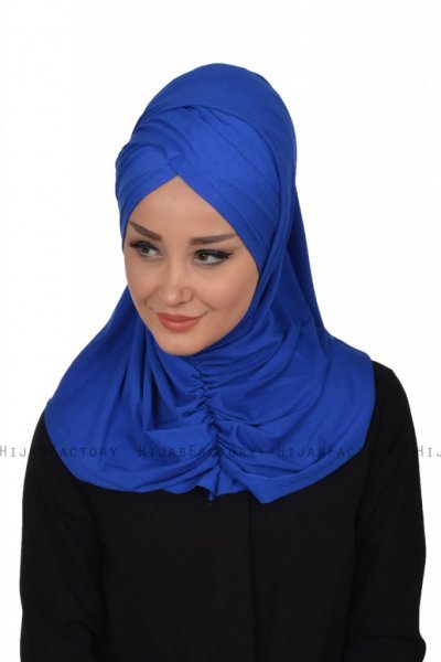 Hilda - Blå Bomuld Hijab