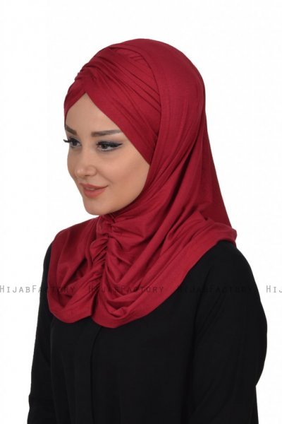 Hilda - Bordeaux Bomuld Hijab
