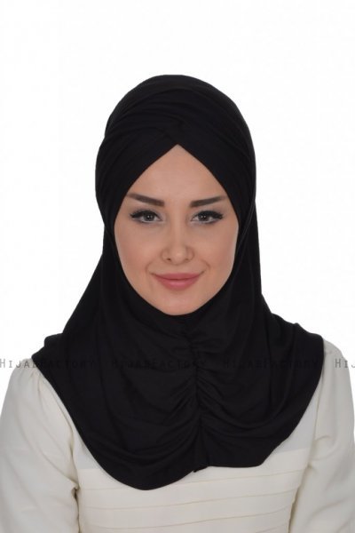Hilda - Sort Bomuld Hijab