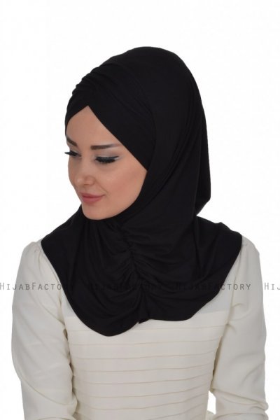 Hilda - Sort Bomuld Hijab