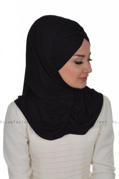 Hilda - Sort Bomuld Hijab
