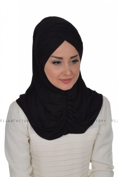 Hilda - Sort Bomuld Hijab