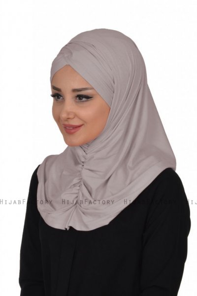 Hilda - Taupe Bomuld Hijab