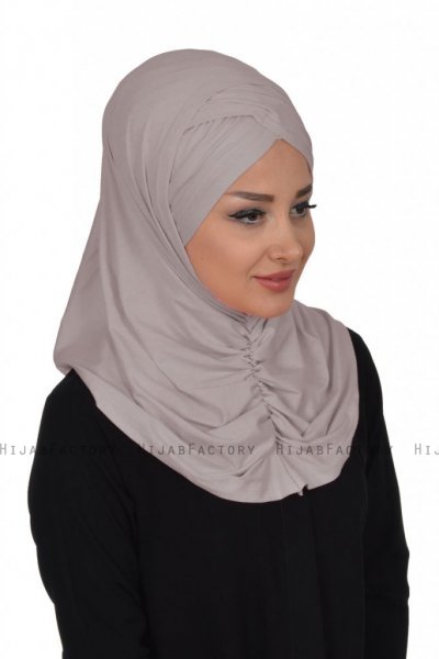 Hilda - Taupe Bomuld Hijab