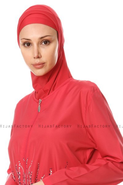 Hiranur - Hindbærrød Burkini - Tesmay