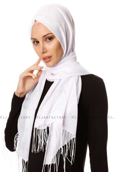 Huriye - Hvid Hijab - Özsoy