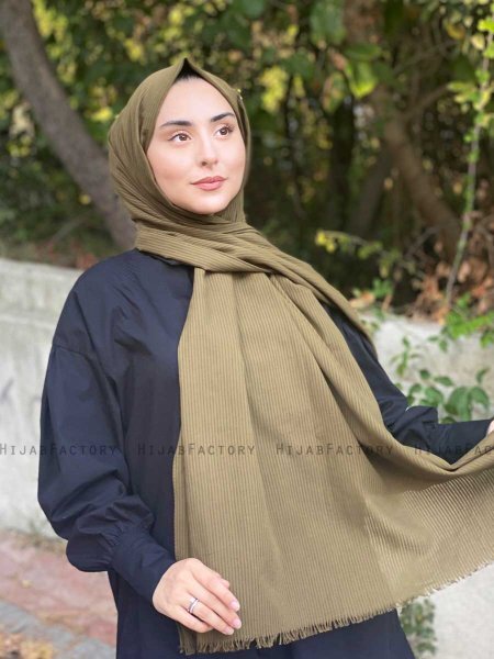 Jaeda - Khaki Bomuld Hijab - Mirach