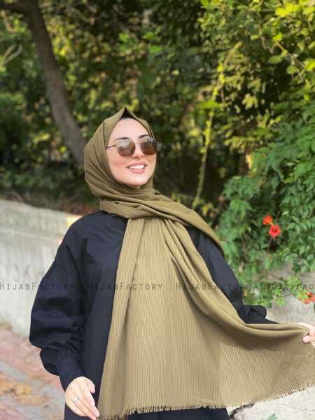 Jaeda - Khaki Bomuld Hijab - Mirach