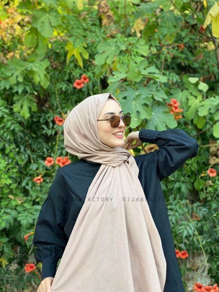 Jaeda - Taupe Bomuld Hijab - Mirach