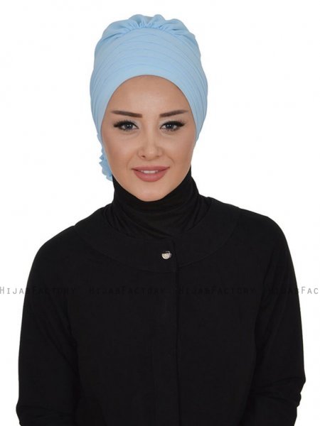 Jane Ljusblå Chiffon Turban Ayse Turban 325904b