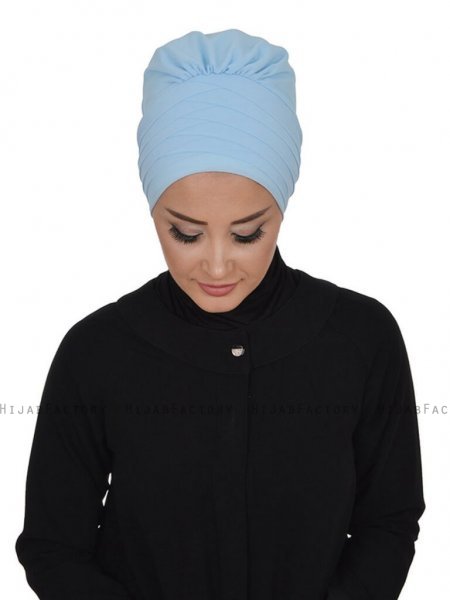Jane Ljusblå Chiffon Turban Ayse Turban 325904d