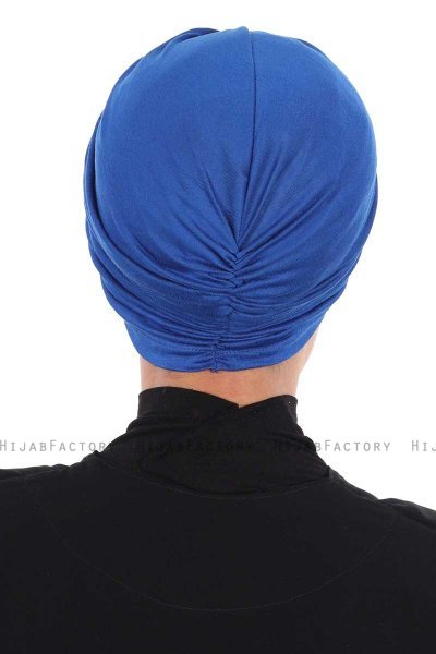 Jill - Blå Bomuld Turban - Ayse Turban