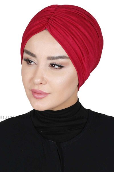 Jill - Bordeaux Bomuld Turban - Ayse Turban