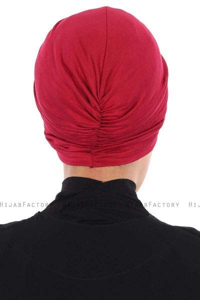 Jill - Bordeaux Bomuld Turban - Ayse Turban