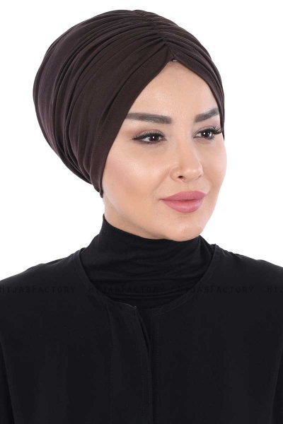 Jill - Brun Bomuld Turban - Ayse Turban