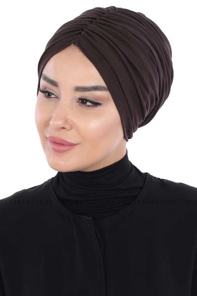 Jill - Brun Bomuld Turban - Ayse Turban