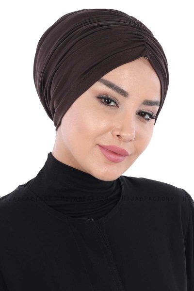 Jill - Brun Bomuld Turban - Ayse Turban