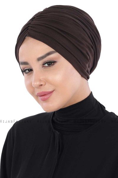 Jill - Brun Bomuld Turban - Ayse Turban