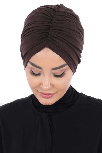 Jill - Brun Bomuld Turban - Ayse Turban
