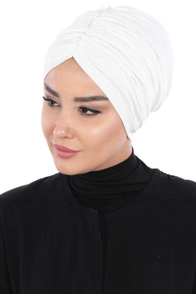 Jill - Creme Bomuld Turban - Ayse Turban