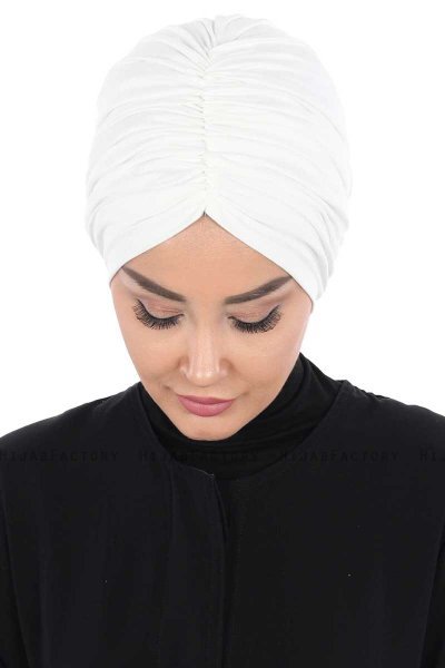 Jill - Creme Bomuld Turban - Ayse Turban