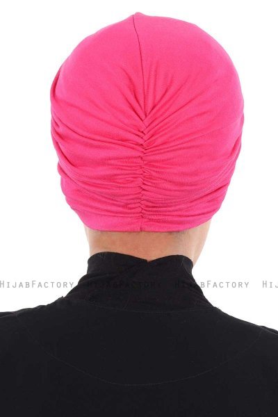 Jill - Fuchsia Bomuld Turban - Ayse Turban
