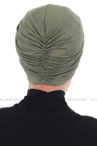 Jill - Khaki Bomuld Turban - Ayse Turban