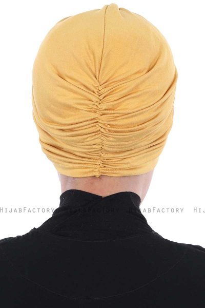 Jill - Sennepsgul Bomuld Turban - Ayse Turban