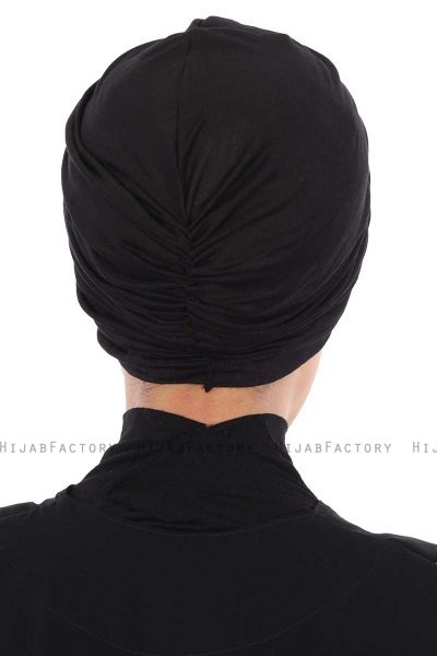 Jill - Sort Bomuld Turban - Ayse Turban
