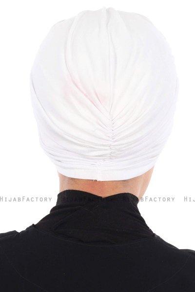 Jill - Hvid Bomuld Turban - Ayse Turban