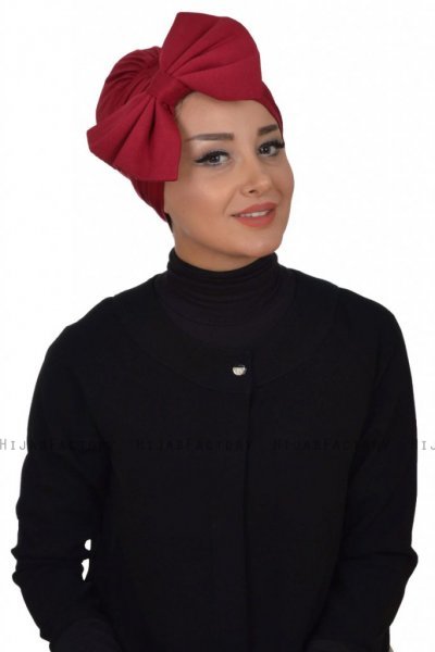 Julia - Bordeaux Bomuld Turban - Ayse Turban