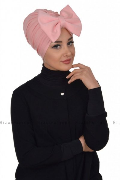 Julia - Gammelrosa Bomuld Turban - Ayse Turban