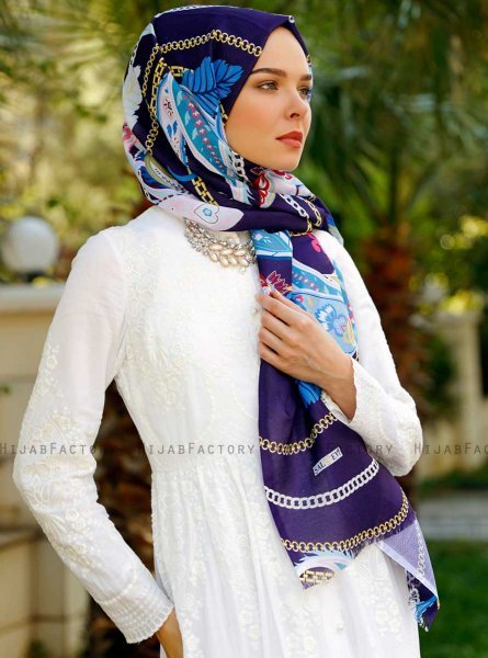 Jumana - Lilla Mønstrede Hijab - Sal Evi