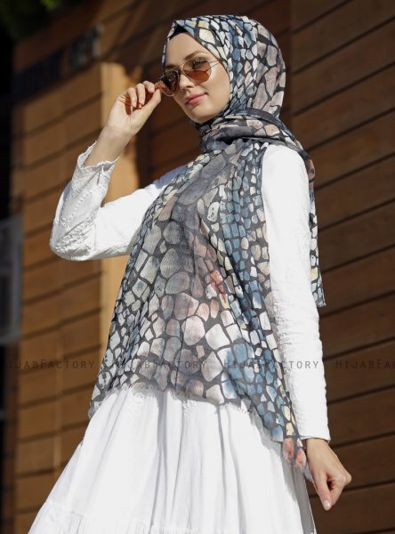 Dounia - Sten Mønstrede Hijab