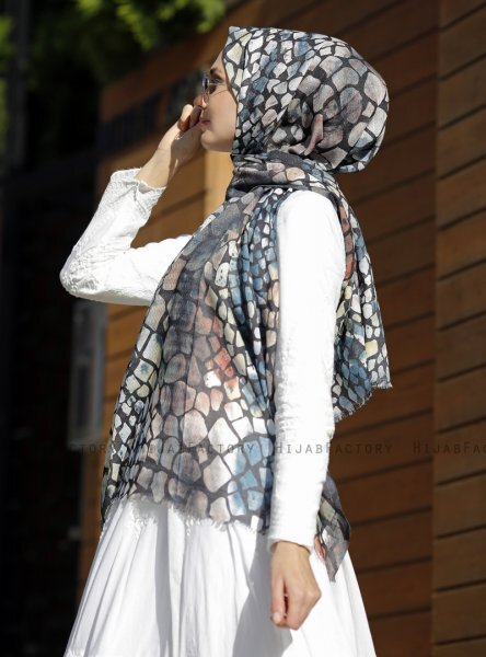 Dounia - Sten Mønstrede Hijab