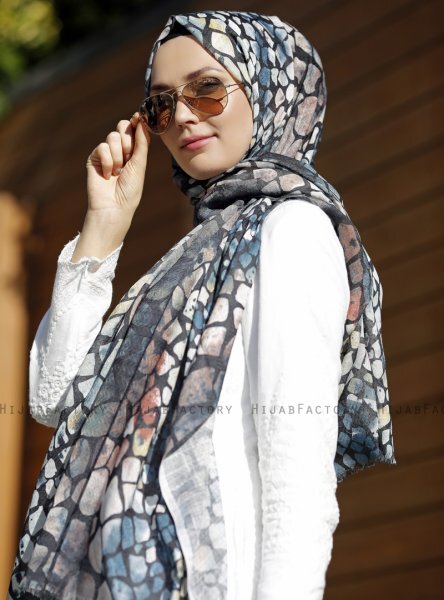 Dounia - Sten Mønstrede Hijab