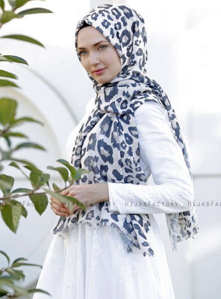 Dounia - Brun Mønstrede Hijab