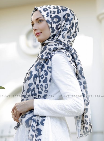 Dounia - Brun Mønstrede Hijab