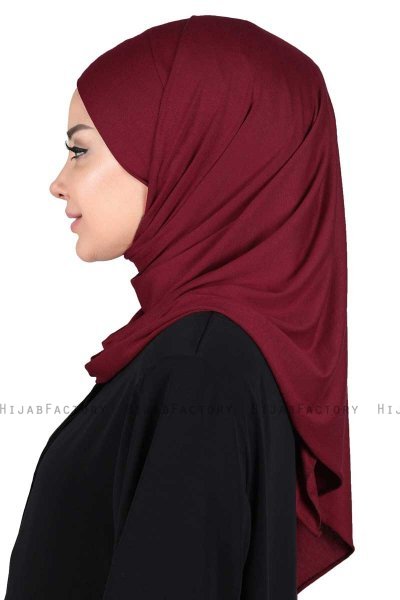 Kaisa - Bordeaux Praktisk Bumuld Hijab