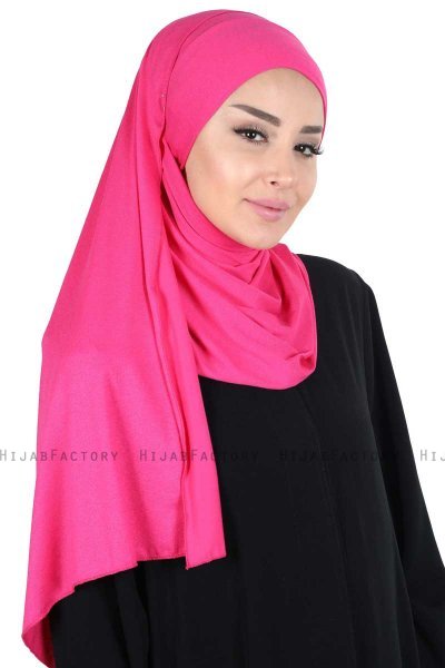 Kaisa - Fuchsia Praktisk Bumuld Hijab
