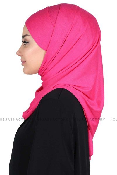Kaisa - Fuchsia Praktisk Bumuld Hijab