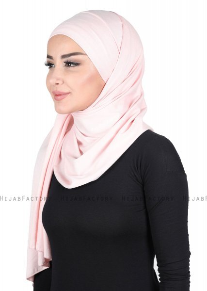 Kaisa - Gammelrosa Praktisk Bumuld Hijab