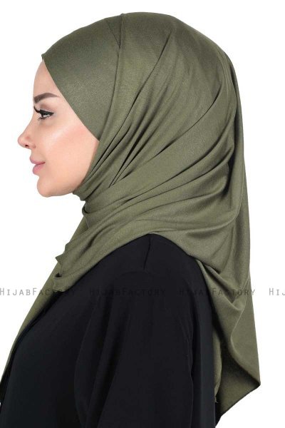 Kaisa - Khaki Praktisk Bumuld Hijab
