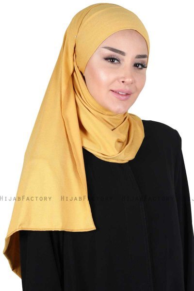 Kaisa - Sennepsgul Praktisk Bumuld Hijab